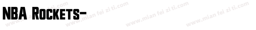 NBA Rockets字体转换